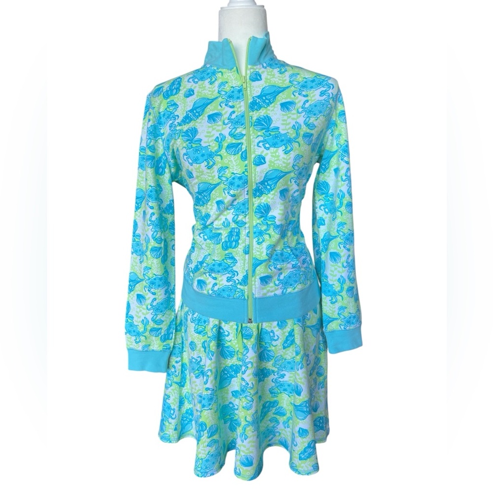 Lilly Pulitzer Vintage/White Label Jenna Jacket & Flippy Skirt SET $218 NWT